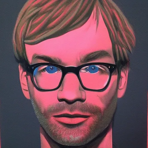 Prompt: jeffrey dahmer by andy warhol, oil painting, ultradetailed, artstation, ultradetailed, pinterest,