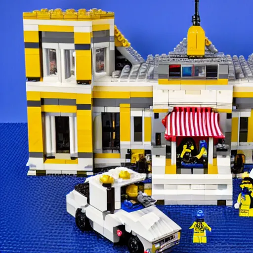 Image similar to ! dream mar a lago fbi raid lego set