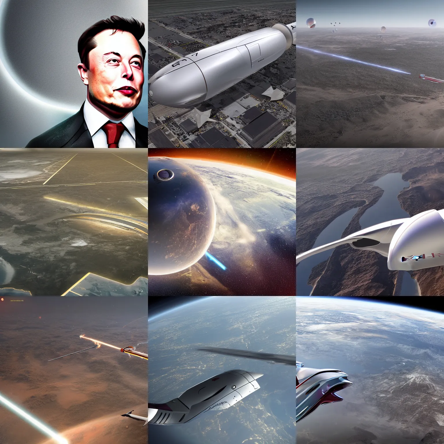 Prompt: Elon musk's dream,rendering,4k