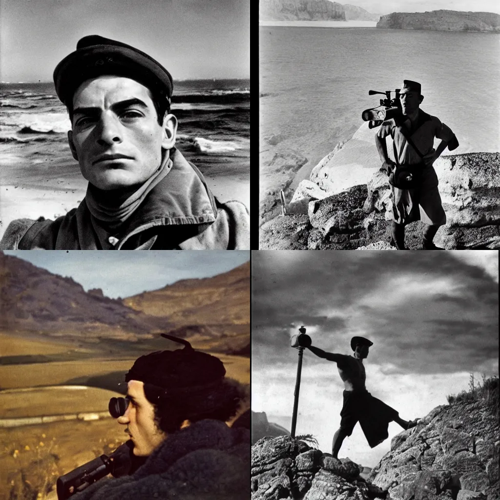 Prompt: a portrait of a character in a scenic environment by Robert Capa