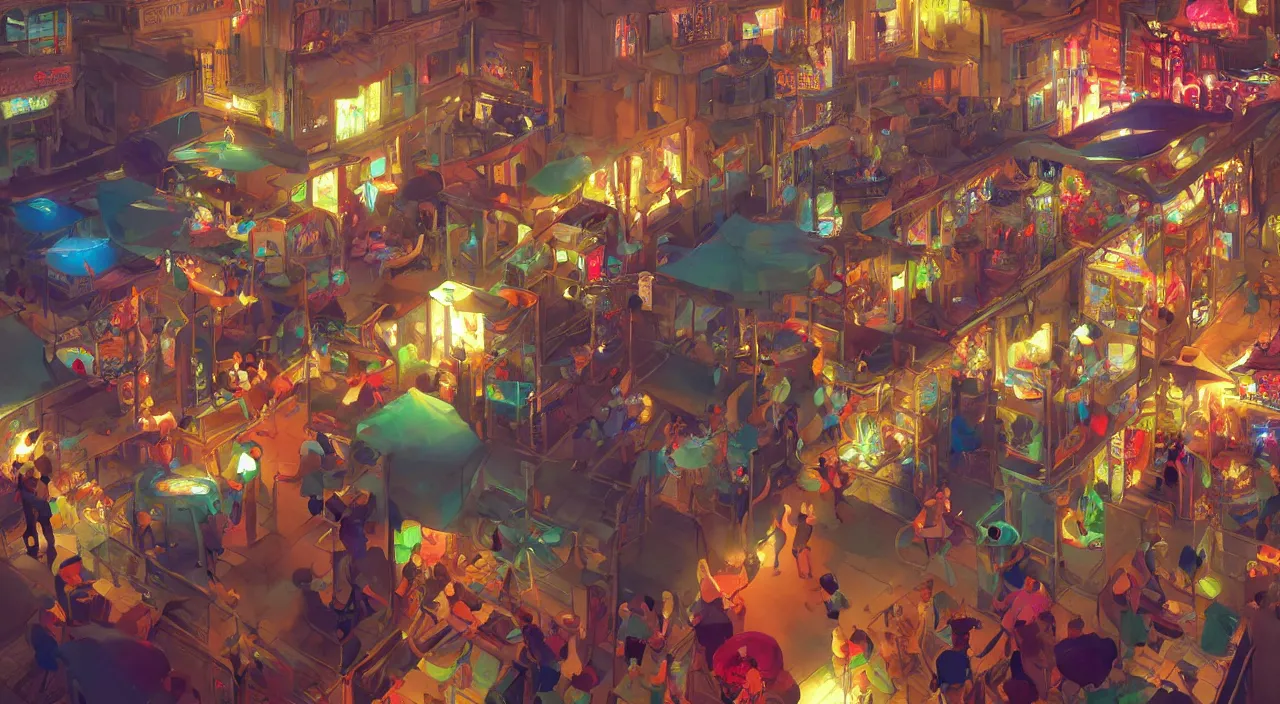 Image similar to bazaar zouk oriantal multicolorful sky shine place mosquet painting stylized digital video game icon global illumination ray tracing 8 k hd resolution, by ilya kuvshinov and cushart krentz and gilleard james