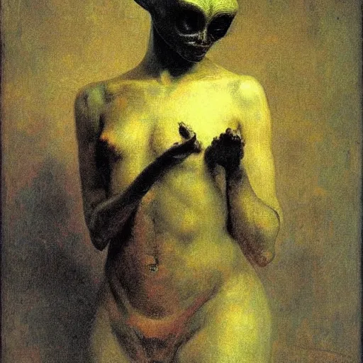 Image similar to alien by ilya repin