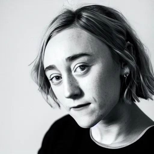 Prompt: a true-to-life portrait of Saoirse Ronan