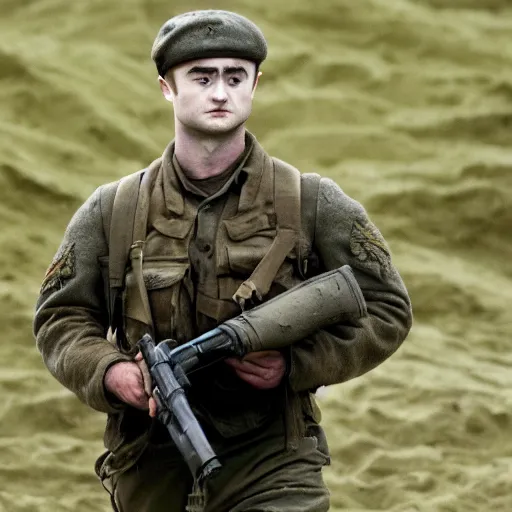 Image similar to Daniel Radcliffe starring in Saving Private Ryan