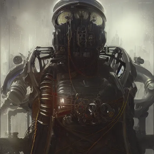 Adeptus Mechanicus Techpriest, by Cedric Peyravernay,, Stable Diffusion