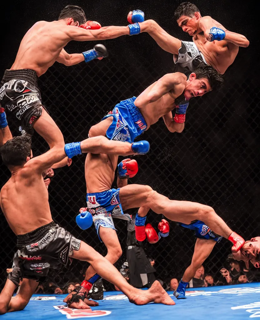 Image similar to chito vera knocks out dominick cruz via headkick, by annie leibovitz and steve mccurry, natural light, detailed face, canon eos c 3 0 0, ƒ 1. 8, 3 5 mm, 8 k, medium - format print