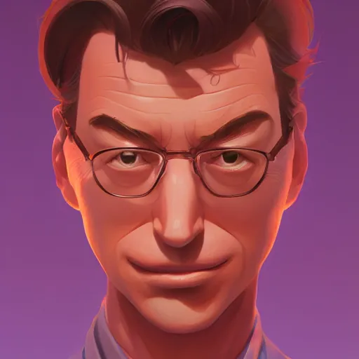 Image similar to face icon stylized minimalist michael crichton, loftis, cory behance hd by jesper ejsing, by rhads, makoto shinkai and lois van baarle, ilya kuvshinov, rossdraws global illumination