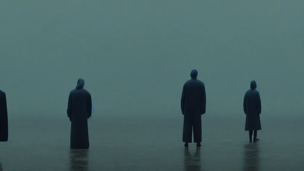 Prompt: a strange, orwellian dreamscape by jakub gazmercik, max masnyy, jakub gazmercik, patrick faulwetter, film still from the movie directed by denis villeneuve