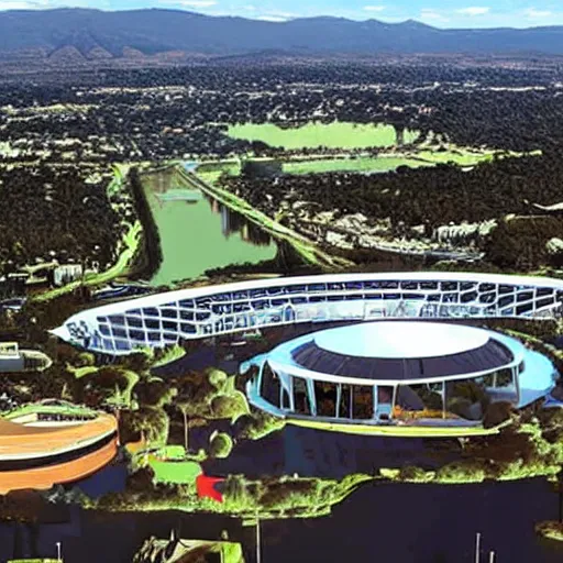 Prompt: canberra in 2 0 7 0