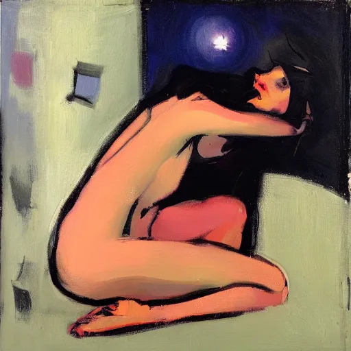 Prompt: Liminal space in outer space by Malcolm Liepke