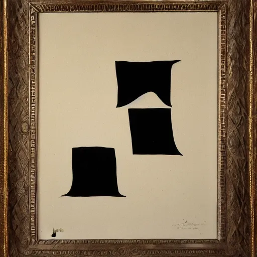 Image similar to master of the placard. engraving graphic on canvas by joan maro. private collection. joan miro