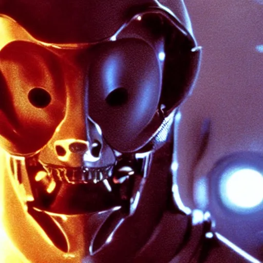 Image similar to movie still of a cool cyborg, cinematic composition, cinematic light, by wes craven