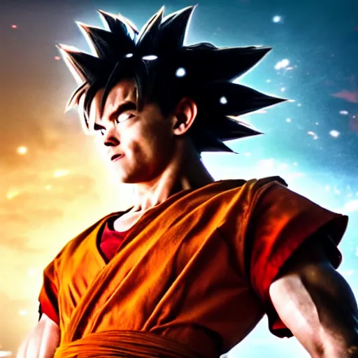 Image similar to film still of goku in the new sci - fi movie, 4 k