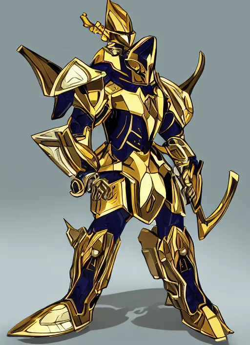 Image similar to gold paladin by kekai kotaki