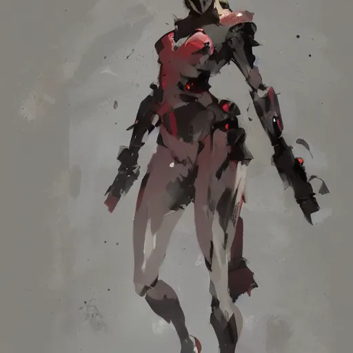 Image similar to beautiful girl beautiful woman, full body character, artstation, character concept art, by Ashley Wood