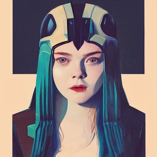 Image similar to Elle Fanning in The Mandalorian picture by Sachin Teng, asymmetrical, dark vibes, Realistic Painting , Organic painting, Matte Painting, geometric shapes, hard edges, graffiti, street art:2 by Sachin Teng:4