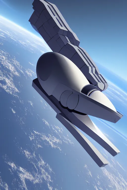 Image similar to zaha haddi space station, trending on artstation, featured on behance