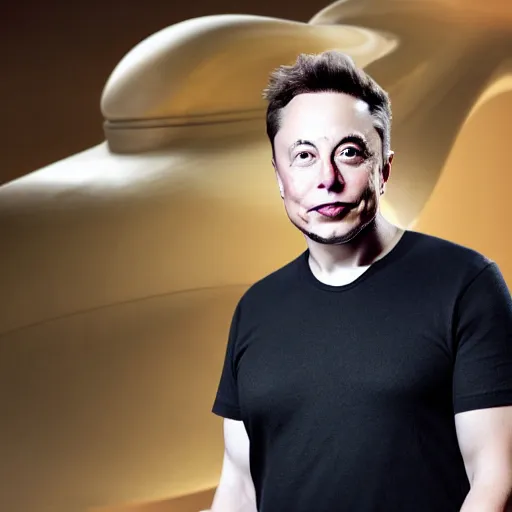 Image similar to portrait image of elon musk with tusk 8 k