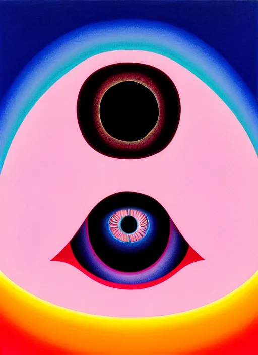 Prompt: eyeball by shusei nagaoka, kaws, david rudnick, airbrush on canvas, pastell colours, cell shaded, 8 k