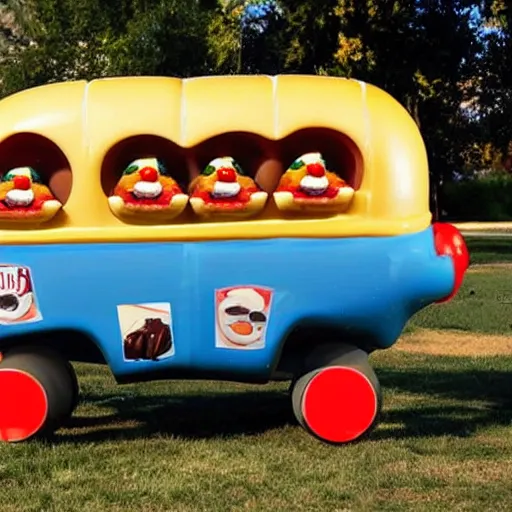 Image similar to hot dog car