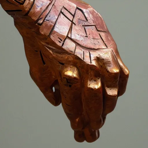 Prompt: sculpture of the hand of god