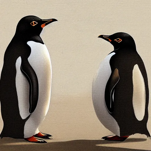 Image similar to penguin conquistadors in rome, artstation, history, nature, goya