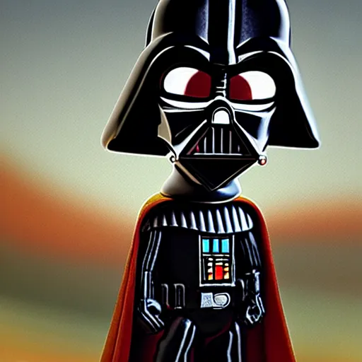 Prompt: pixar darth vader