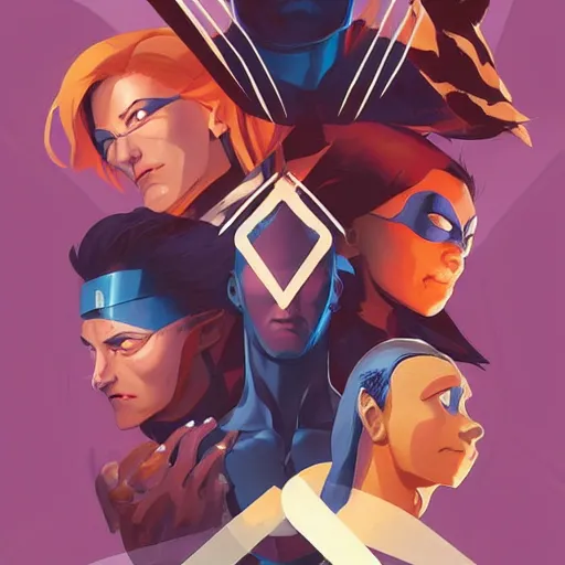 Image similar to face icon stylized minimalist x - men, loftis, cory behance hd by jesper ejsing, by rhads, makoto shinkai and lois van baarle, ilya kuvshinov, rossdraws global illumination