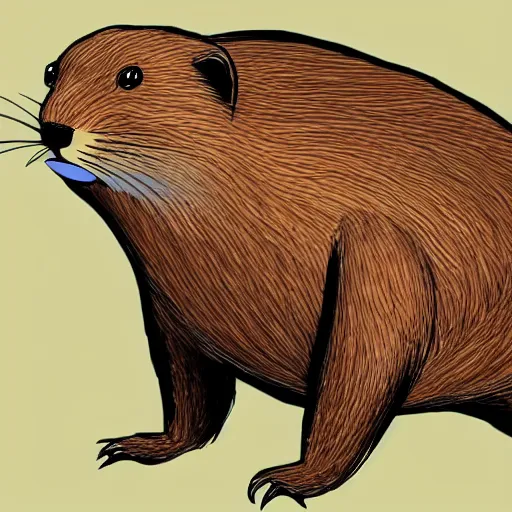 Prompt: beaver concept art style