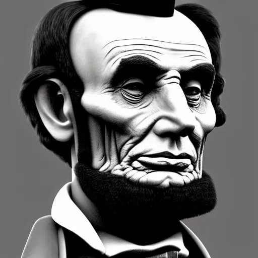 Prompt: abraham lincoln is made of ham, hyperdetailed, artstation, cgsociety, 8 k