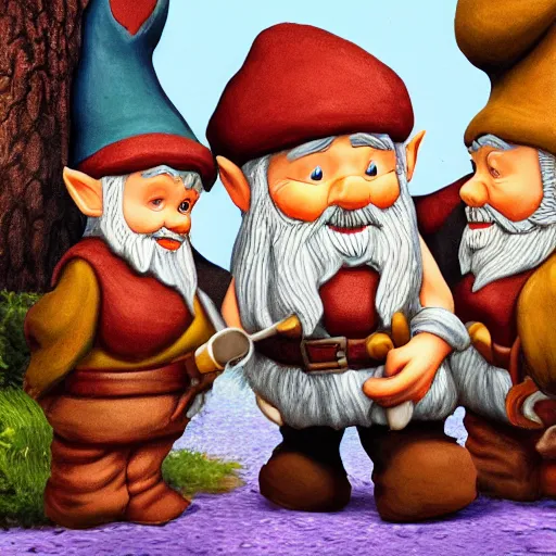 Image similar to the kingdom of the gnomes, the secret world of gnomes