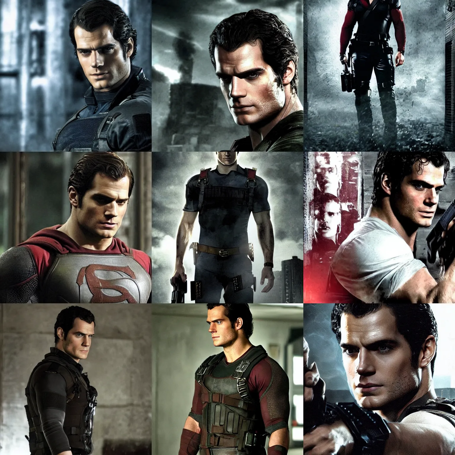 Prompt: henry cavill in resident evil