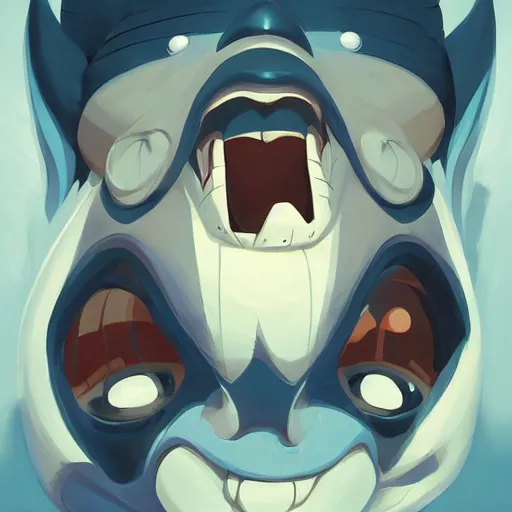 Image similar to face icon stylized minimalist street sharks, loftis, cory behance hd by jesper ejsing, by rhads, makoto shinkai and lois van baarle, ilya kuvshinov, rossdraws global illumination