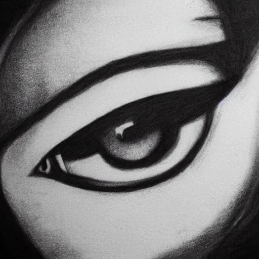 Prompt: mind's eye, charcoal, gta v