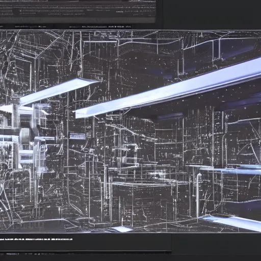 Image similar to sci-fi brutalist bauhaus motherboard wall panel structure on the coronation of napoleon painting and point cloud hologram in the middle, unreal engine 5, keyshot, octane, artstation trending, ultra high detail, ultra realistic, cinematic, 8k, 16k, in style of zaha hadid, in style of nanospace Michael Menzelincev, in style of Lee SOUDER, colors in style of the Blade Runner 2049, in plastic, dark, tilt shift,