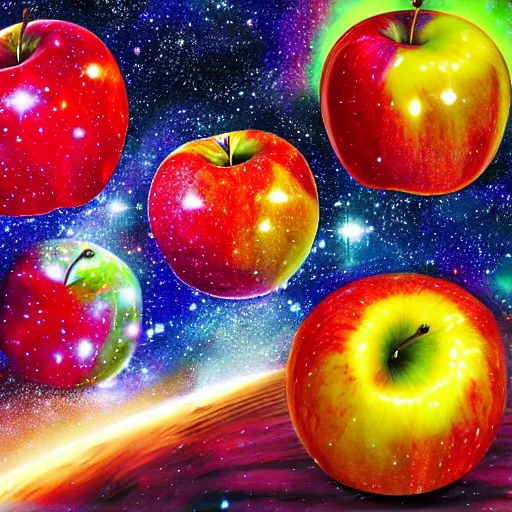 Image similar to galaxy apple