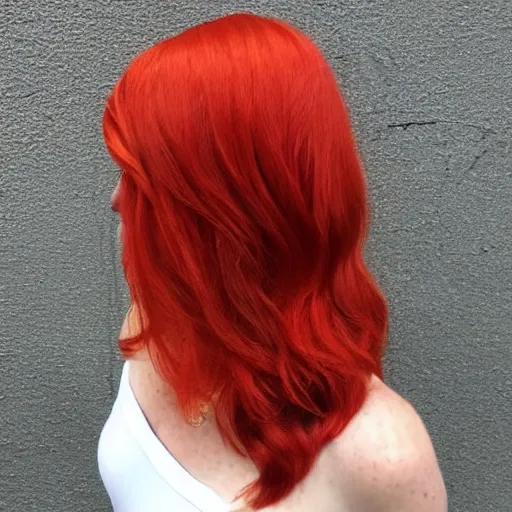 Prompt: red head with dragonskin