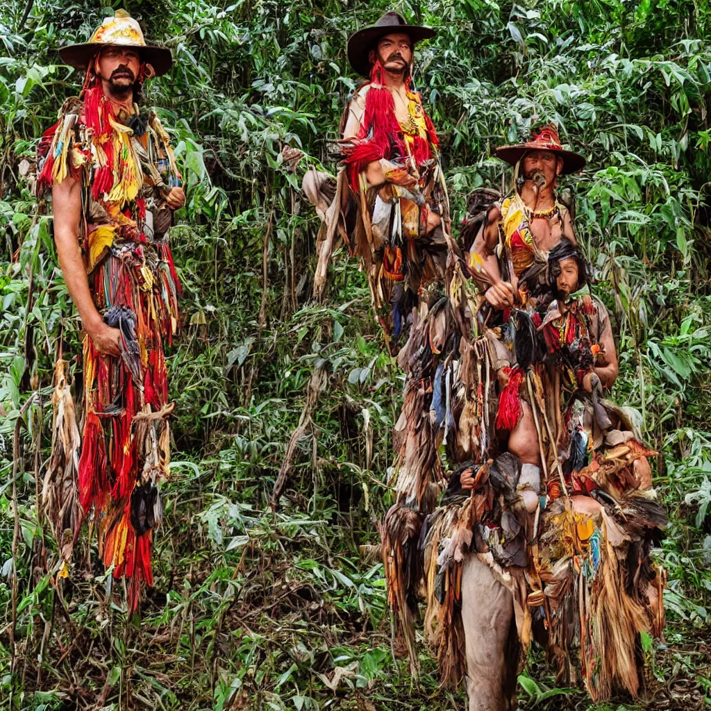 Image similar to conquistador in amazonia by martin parr