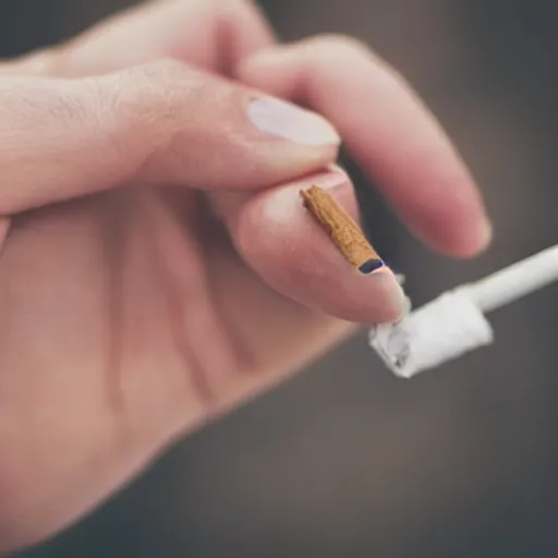 Image similar to normal man's hand with cigarette