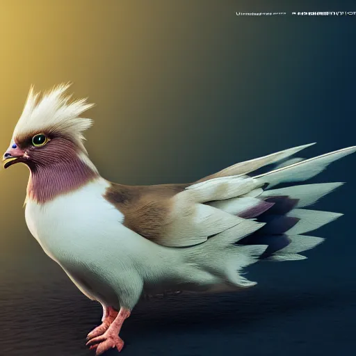 Prompt: photography of a realistic pidgey animal, ultra detailed, 8 k, cinematic lighting, natural background, trending on artstation, pokemon