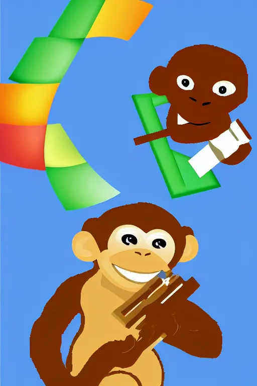 clipart monkey hanging tree remix