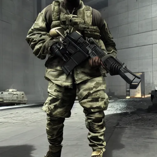 Image similar to Kanye west in MW2