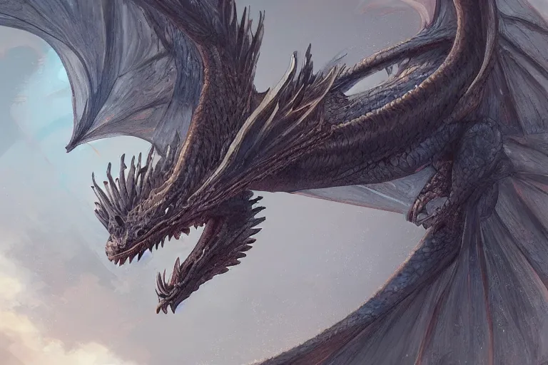 Image similar to Flying Dragon in Cap Norfeu, intricate, elegant, highly detailed, digital painting, artstation, concept art, smooth, sharp focus, illustration, art digital formations