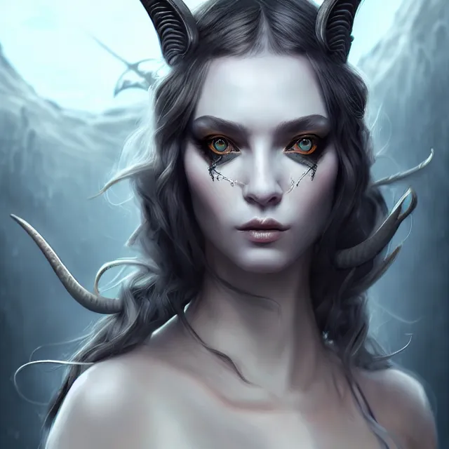 Prompt: epic professional digital portrait art of satyress 👩‍💼😉,best on artstation, cgsociety, wlop, Behance, pixiv, astonishing, impressive, outstanding, epic, cinematic, stunning, gorgeous, concept artwork, much detail, much wow, masterpiece.