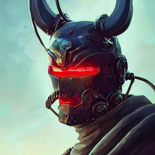 Image similar to cyberpunk viking helmet mask warrior goddess robot ninja fantasy, art gta 5 cover, official fanart behance hd artstation by jesper ejsing, by rhads, makoto shinkai and lois van baarle, ilya kuvshinov, ossdraws