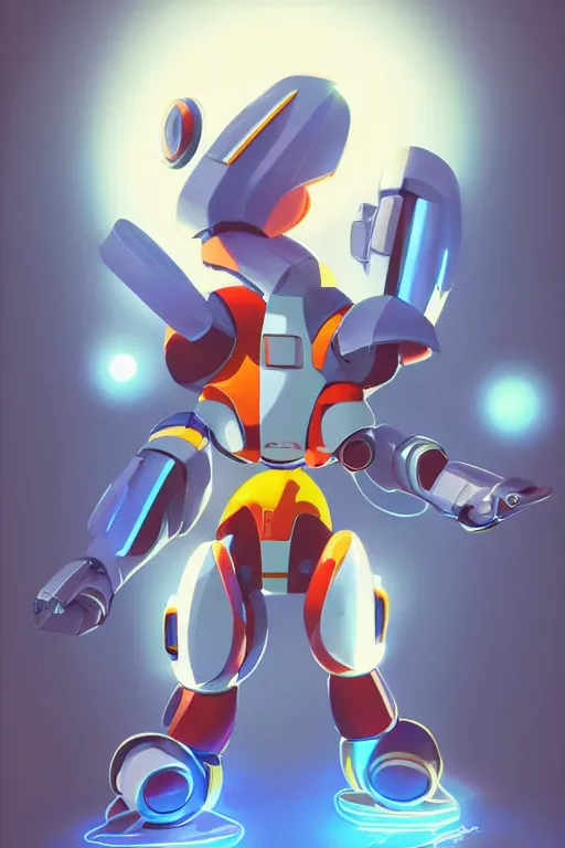 Image similar to metabots medabots medarotto medarot robot minimalist comics helmet mask neon cybereye, behance hd by jesper ejsing, by rhads, makoto shinkai and lois van baarle, ilya kuvshinov, rossdraws global illumination ray tracing hdr radiating a glowing aura