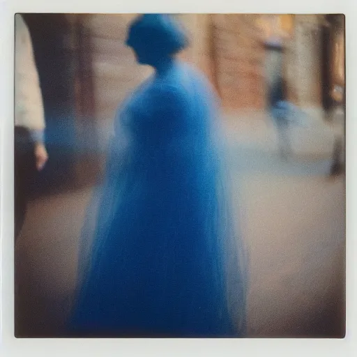 Prompt: 90s polaroid, ethereal, blue, by Saul Leiter, Jamel Shabazz, Nan Goldin