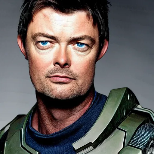 Prompt: karl urban as master chief