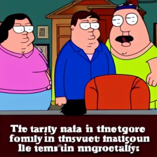 Image similar to family guy in real life