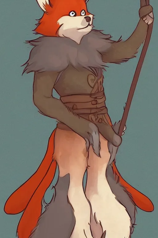 Image similar to a cute medieval anthropomorphic fox with a fluffy tail, comic art, trending on furaffinity, cartoon, kawaii, backlighting, furry art!!!, cool shading, concept art